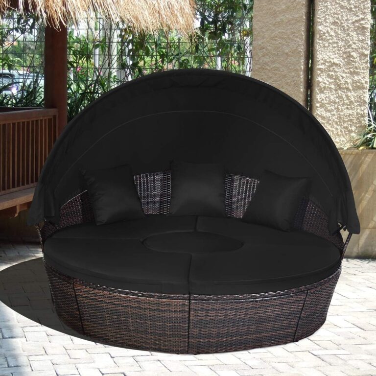 The best Patio Day Bed on Amazon, Comfy spacious with sectional adjustable center coffee table, Sure to be a centerpiece of your outdoor fun